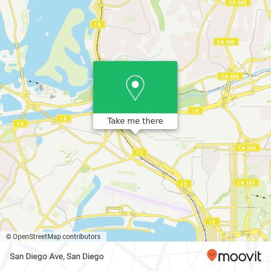 Mapa de San Diego Ave