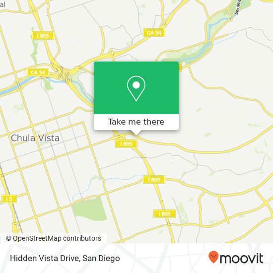 Mapa de Hidden Vista Drive