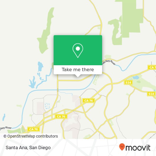 Santa Ana map