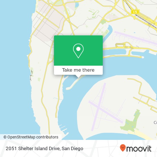 Mapa de 2051 Shelter Island Drive