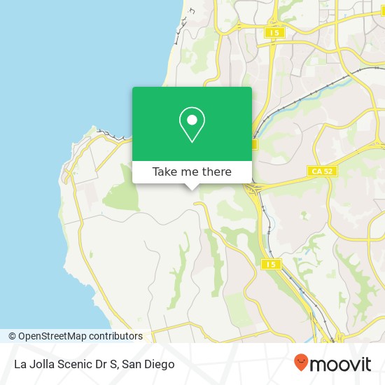 Mapa de La Jolla Scenic Dr S
