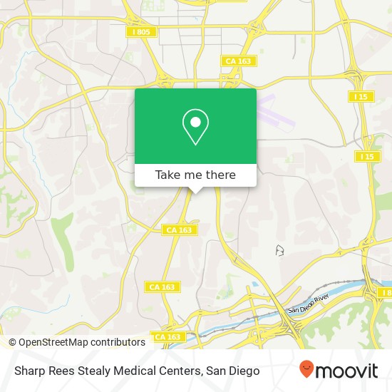 Sharp Rees Stealy Medical Centers map