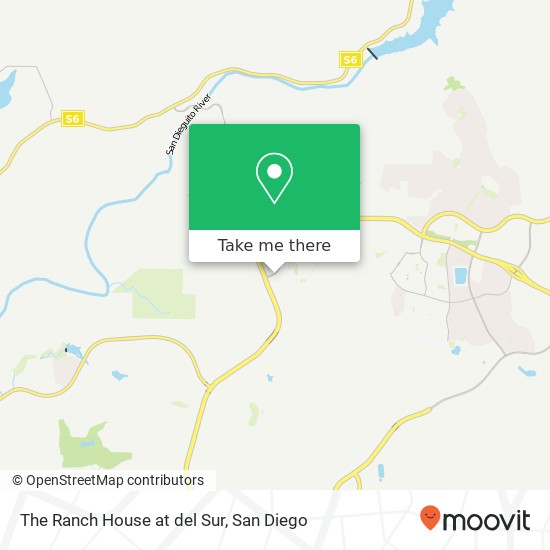 Mapa de The Ranch House at del Sur