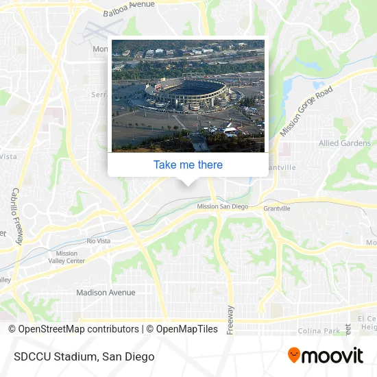 SDCCU Stadium map