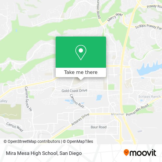 Mira Mesa High School map