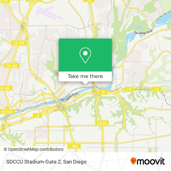 Mapa de SDCCU Stadium-Gate 2