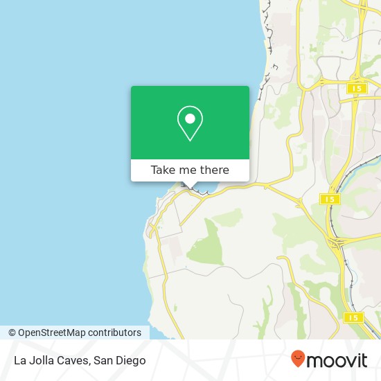 Mapa de La Jolla Caves