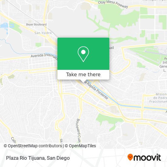 How to get to Plaza Río Tijuana in San Diego by Bus or Cable Car?