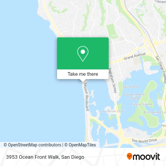 3953 Ocean Front Walk map