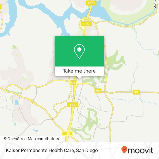 Mapa de Kaiser Permanente Health Care