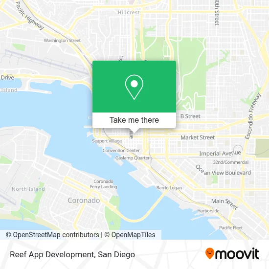 Reef App Development map