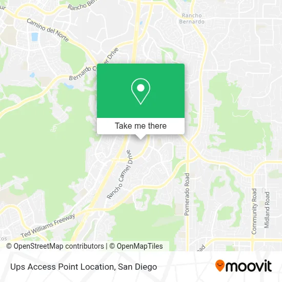 Ups Access Point Location map