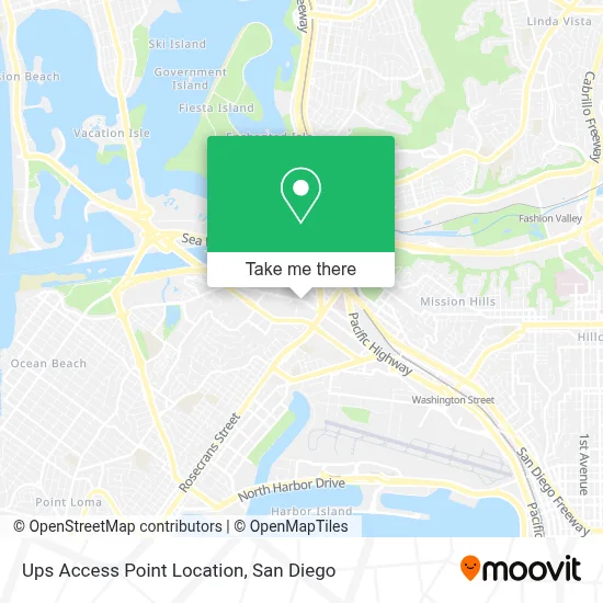 Ups Access Point Location map