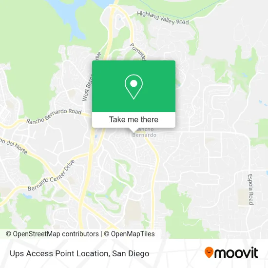 Ups Access Point Location map