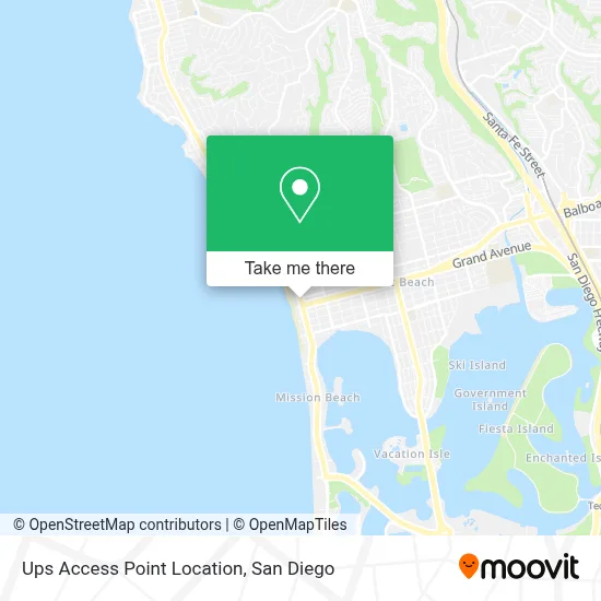 Ups Access Point Location map