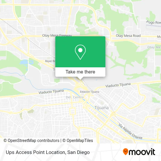 Ups Access Point Location map