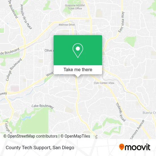 County Tech Support map