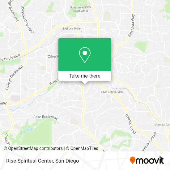 Rise Spiritual Center map