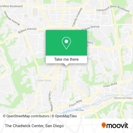 The Chadwick Center map