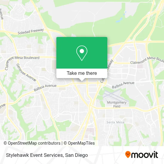Stylehawk Event Services map