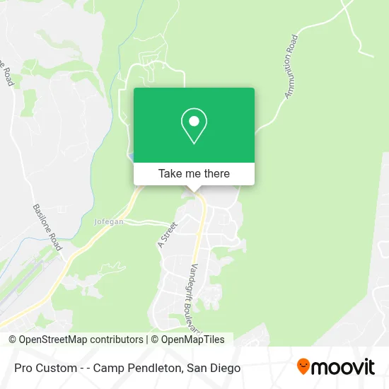 Pro Custom - - Camp Pendleton map