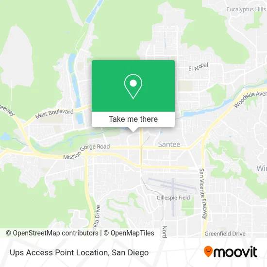 Ups Access Point Location map