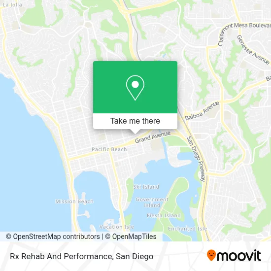 Rx Rehab And Performance map