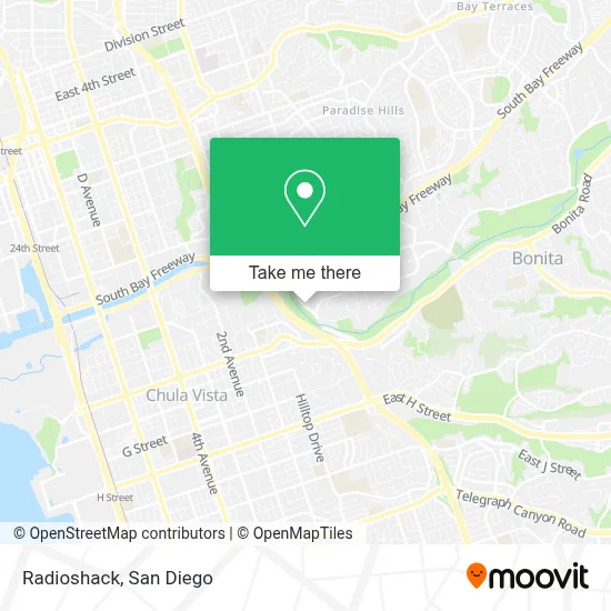 Radioshack map