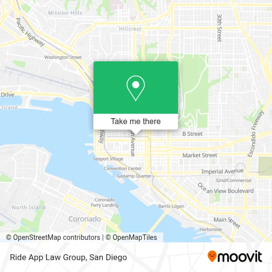 Ride App Law Group map