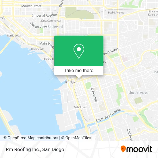 Rm Roofing Inc. map