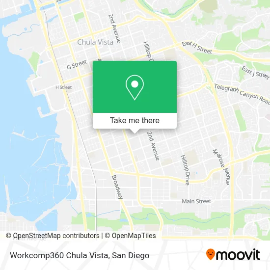 Workcomp360 Chula Vista map