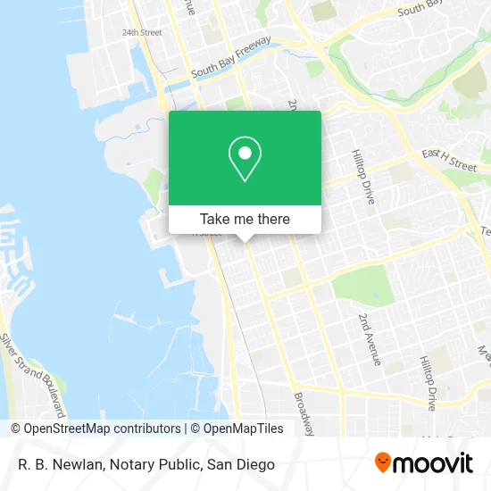 R. B. Newlan, Notary Public map