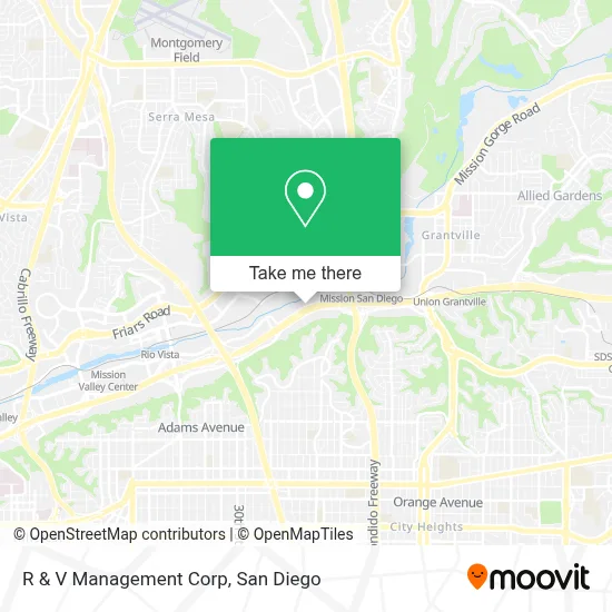 R & V Management Corp map