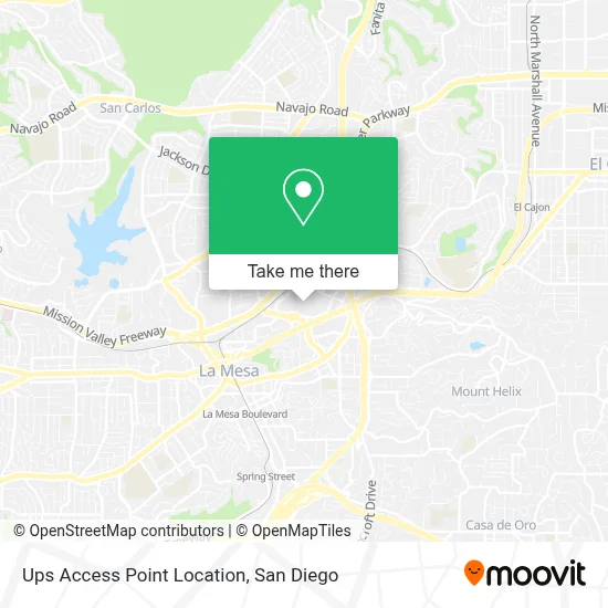 Ups Access Point Location map