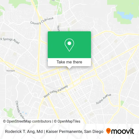 Roderick T. Ang, Md | Kaiser Permanente map