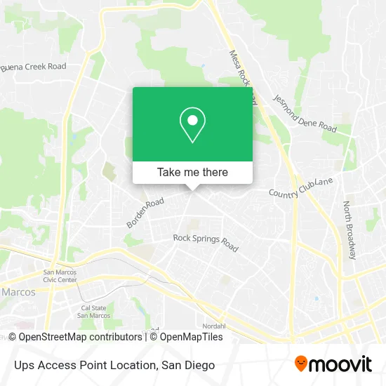 Ups Access Point Location map