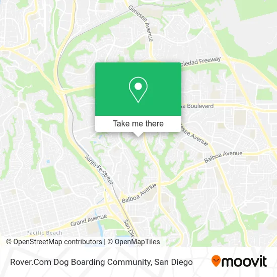 Rover.Com Dog Boarding Community map
