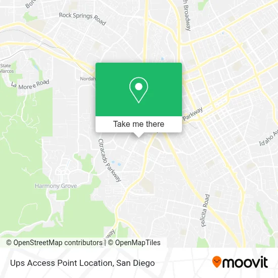 Ups Access Point Location map