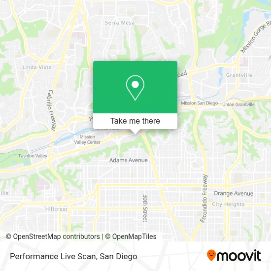 Performance Live Scan map