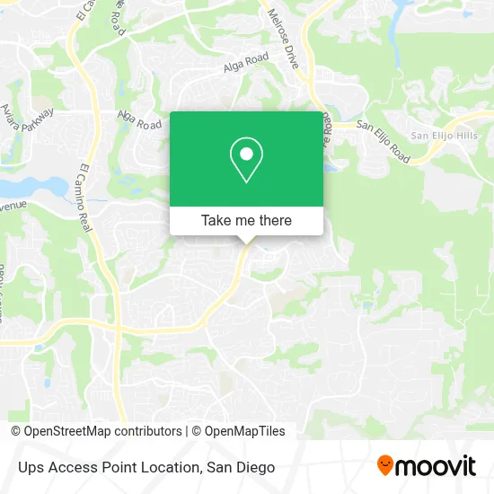 Ups Access Point Location map