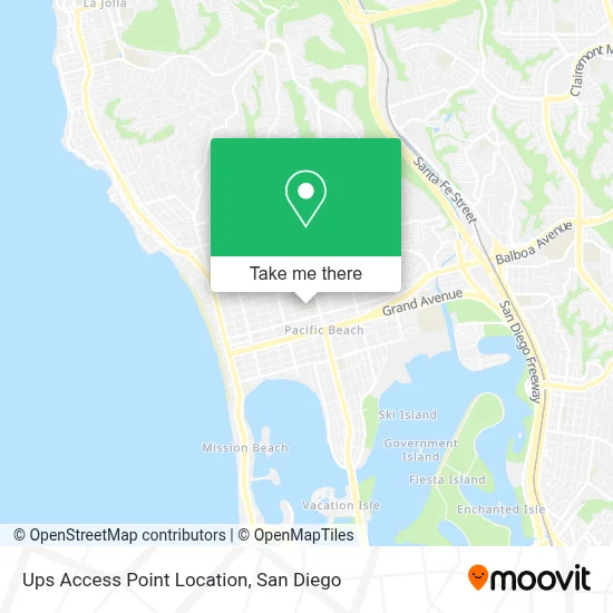 Ups Access Point Location map
