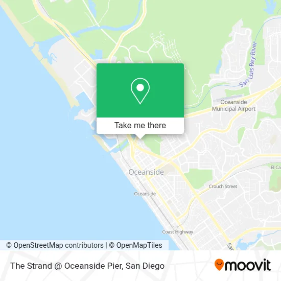 The Strand @ Oceanside Pier map