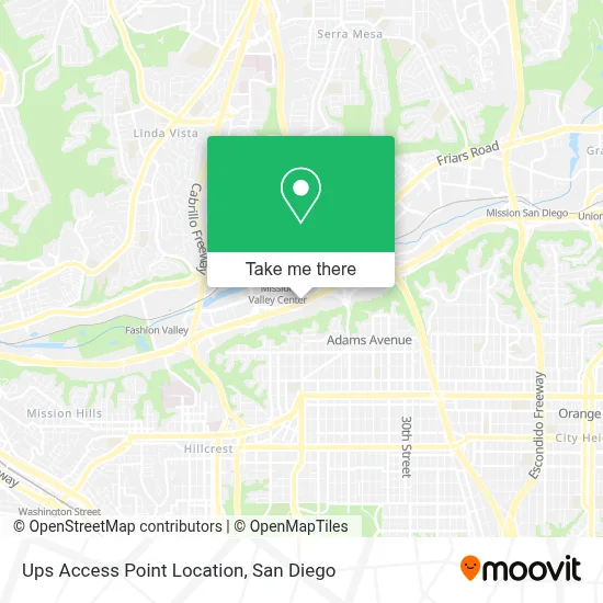 Ups Access Point Location map