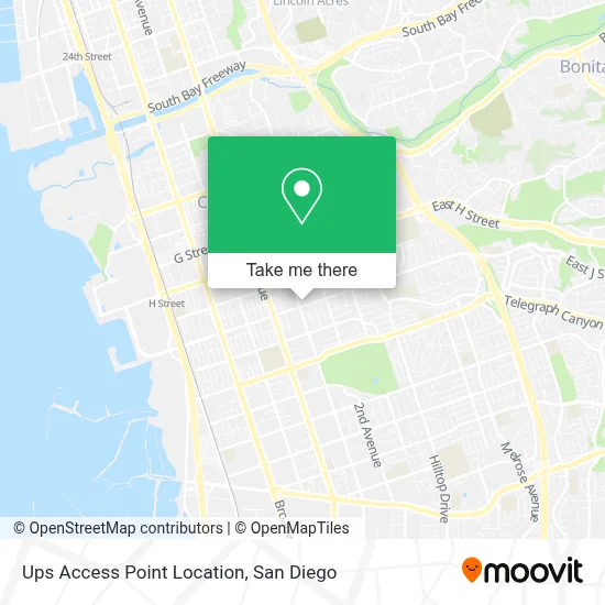 Ups Access Point Location map