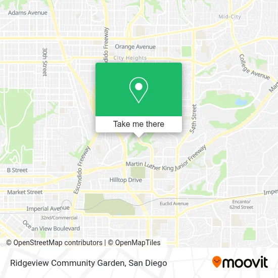 Ridgeview Community Garden map