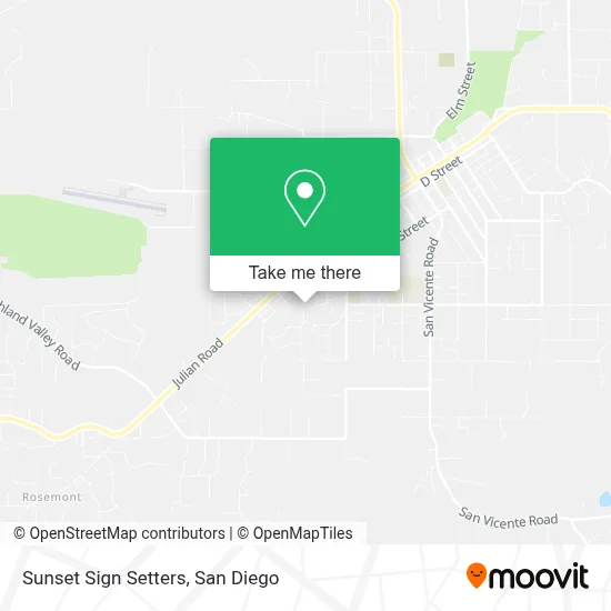 Sunset Sign Setters map