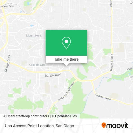 Ups Access Point Location map