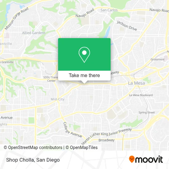 Shop Cholla map