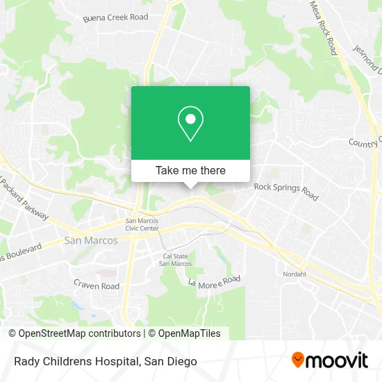 Rady Childrens Hospital map