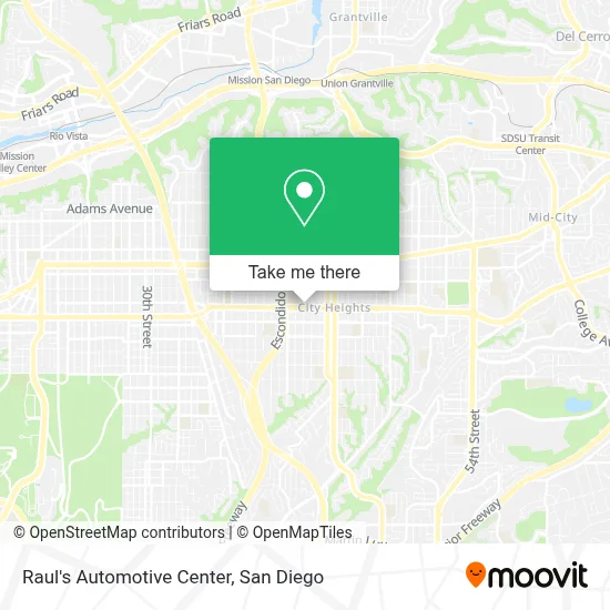 Raul's Automotive Center map